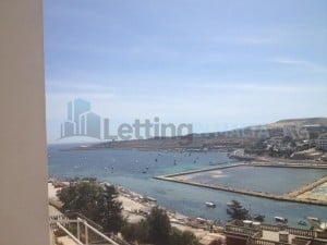 1 Bedroom Penthouse with Sea Views For Rent in Qawra Malta