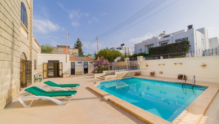 Semi Furnished Villa Pool St Julians